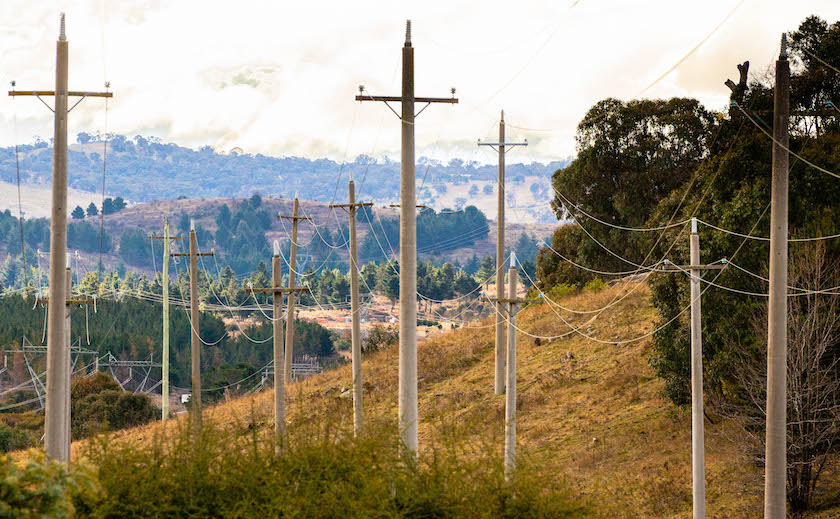 Poles and wires